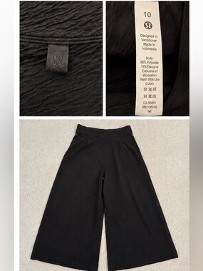 Lululemon Textured Wide-Leg Cropped Pants